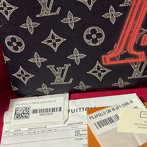 Louis Vuitton monogram ink upside down LV Apollo GM pochette pouch bag - Picture 3 of 16
